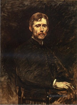  Duveneck Oil Painting - Portrait of Emil Carlson portrait Frank Duveneck
